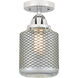 Nouveau 2 Stanton 1 Light 6 inch Polished Chrome Semi-Flush Mount Ceiling Light