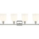 Ballston Bella 4 Light 35.5 inch Polished Nickel Bath Vanity Light Wall Light
