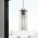Downtown Urban Blakeley 1 Light 5 inch Satin Nickel Pendant Ceiling Light in Light Smoke Glass