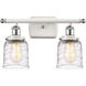 Ballston Bell LED 16 inch White and Polished Chrome Bath Vanity Light Wall Light in Clear with Cage