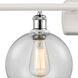 Ballston Athens LED 36 inch White and Polished Chrome Bath Vanity Light Wall Light, Ballston
