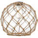 Ballston Large Farmhouse Rope Clear Glass, Ballston