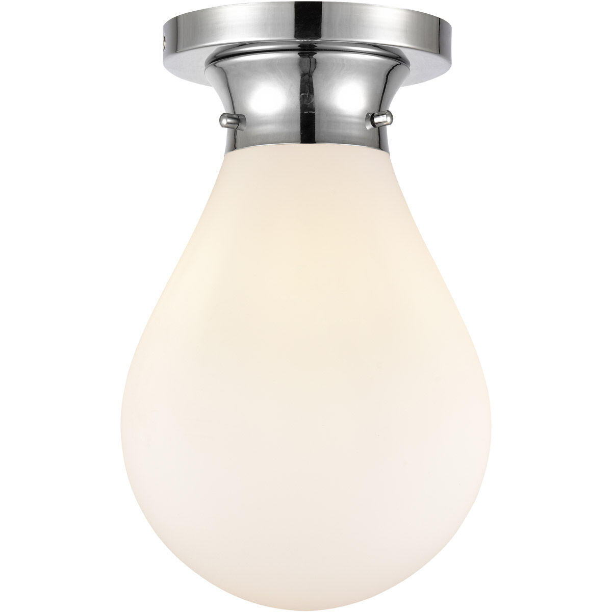 Genesis 1 Light 7.88 inch Polished Chrome Flush Mount Ceiling Light