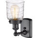 Ballston Bell 1 Light 5 inch Matte Black Sconce Wall Light
