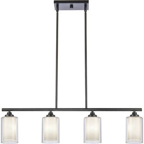 Auralume Fairbank LED 33.63 inch Matte Black Island Light Ceiling Light