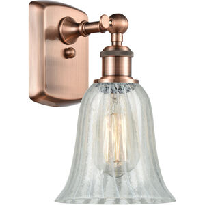 Ballston Hanover LED 6 inch Antique Copper Sconce Wall Light in Mouchette Glass, Ballston