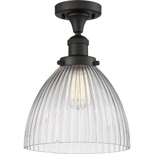 Franklin Restoration Seneca Falls LED 10 inch Oil Rubbed Bronze Semi-Flush Mount Ceiling Light, Franklin Restoration