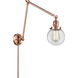 Beacon 30 inch 60.00 watt Antique Copper Swing Arm Wall Light, Franklin Restoration
