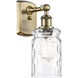 Ballston Candor LED 4.75 inch Antique Brass Sconce Wall Light, Ballston