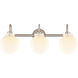 Olivia LED 27.38 inch Satin Nickel Bath Vanity Light Wall Light