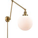 Extra Large Beacon 32 inch 60.00 watt Brushed Brass Swing Arm Wall Light