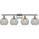 Ballston Athens 4 Light 36 inch Polished Chrome Bath Vanity Light Wall Light in Clear Glass, Ballston