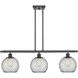 Ballston Farmhouse Chicken Wire LED 36 inch Matte Black Island Light Ceiling Light, Ballston
