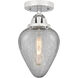 Nouveau 2 Geneseo 1 Light 7 inch Polished Chrome Semi-Flush Mount Ceiling Light