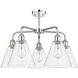 Berkshire 5 Light 26 inch Polished Chrome and Clear Chandelier Ceiling Light