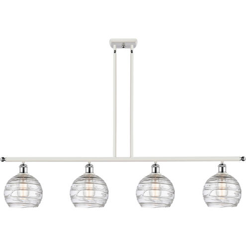 Ballston Deco Swirl 4 Light 48.00 inch Island Light