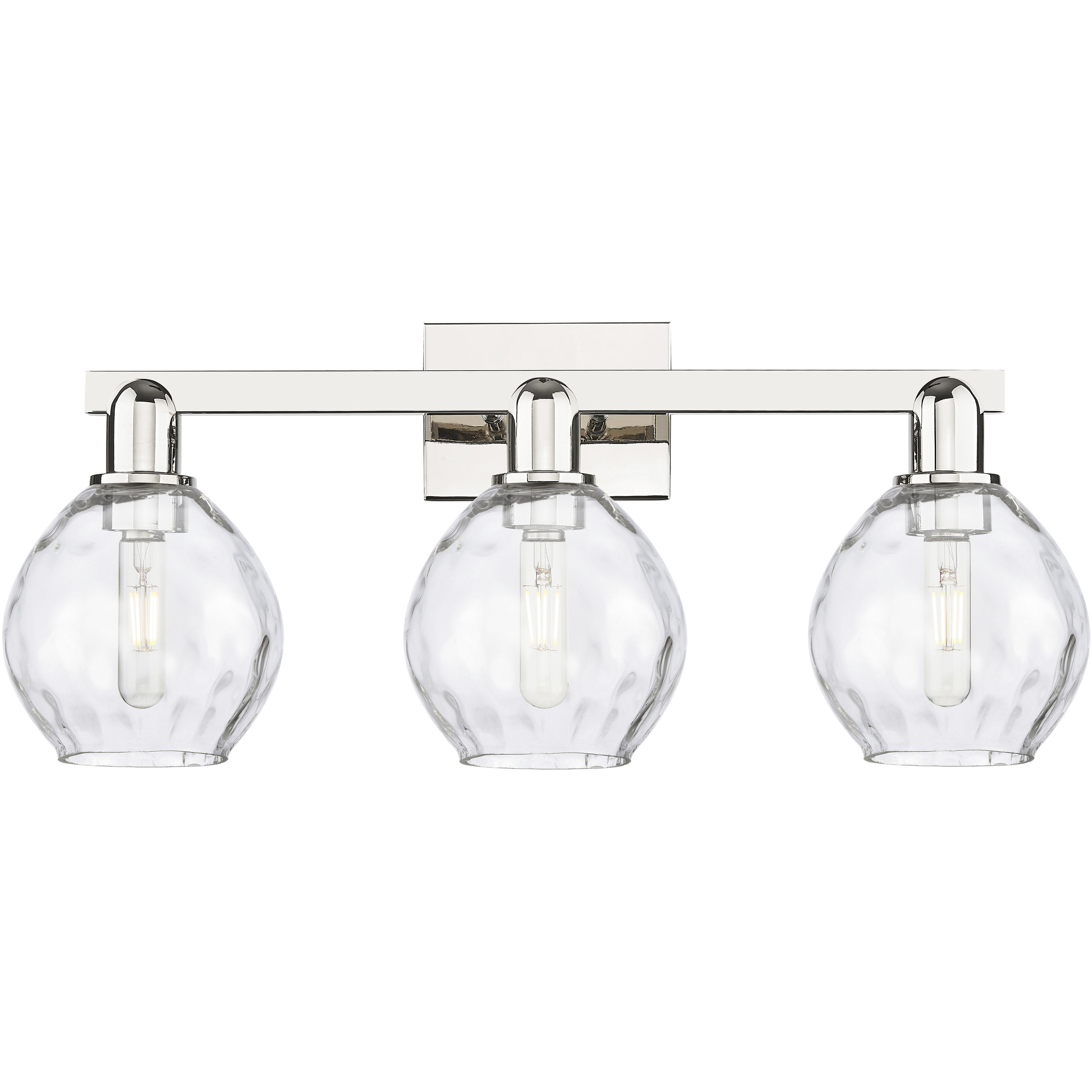Arcadia Waverly 3 Light 25 inch Polished Nickel Bath Vanity Light Wall Light