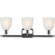 Ballston Brookfield LED 26 inch Polished Chrome Bath Vanity Light Wall Light in White Glass, Ballston