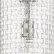 Wexford 1 Light 8 inch Brushed Satin Nickel Mini Pendant Ceiling Light in Clear Basket Weave Glass