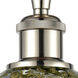 Ballston Caledonia 1 Light 5 inch Polished Nickel Semi-Flush Mount Ceiling Light in Mica Glass, Ballston