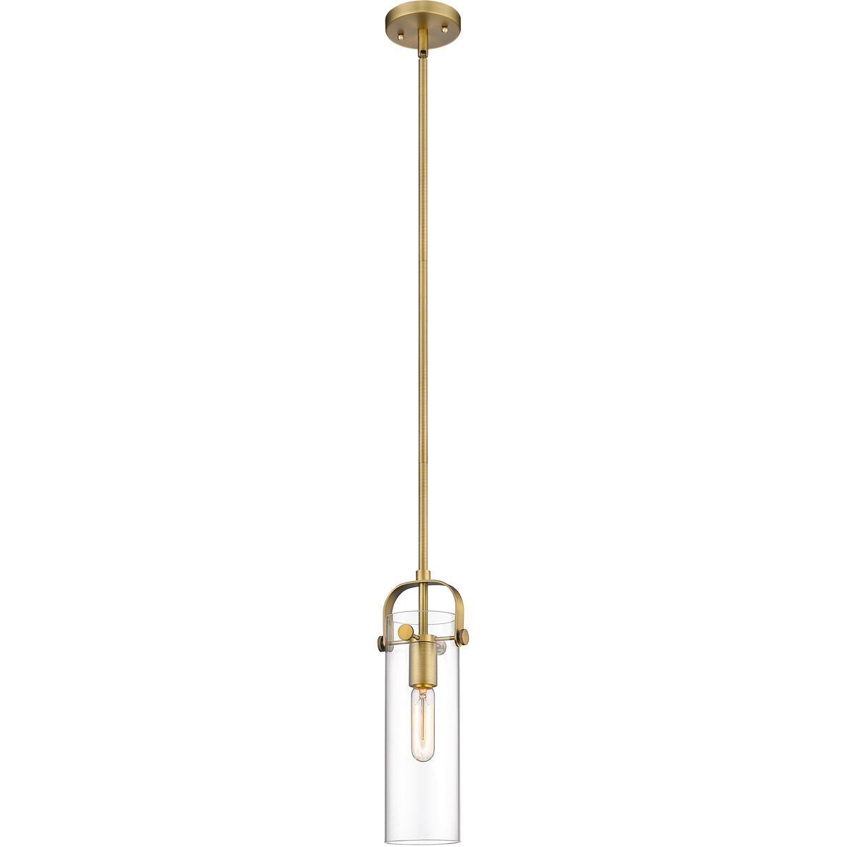 Restoration Pilaster 1 Light 5 inch Brushed Brass Mini Pendant Ceiling Light