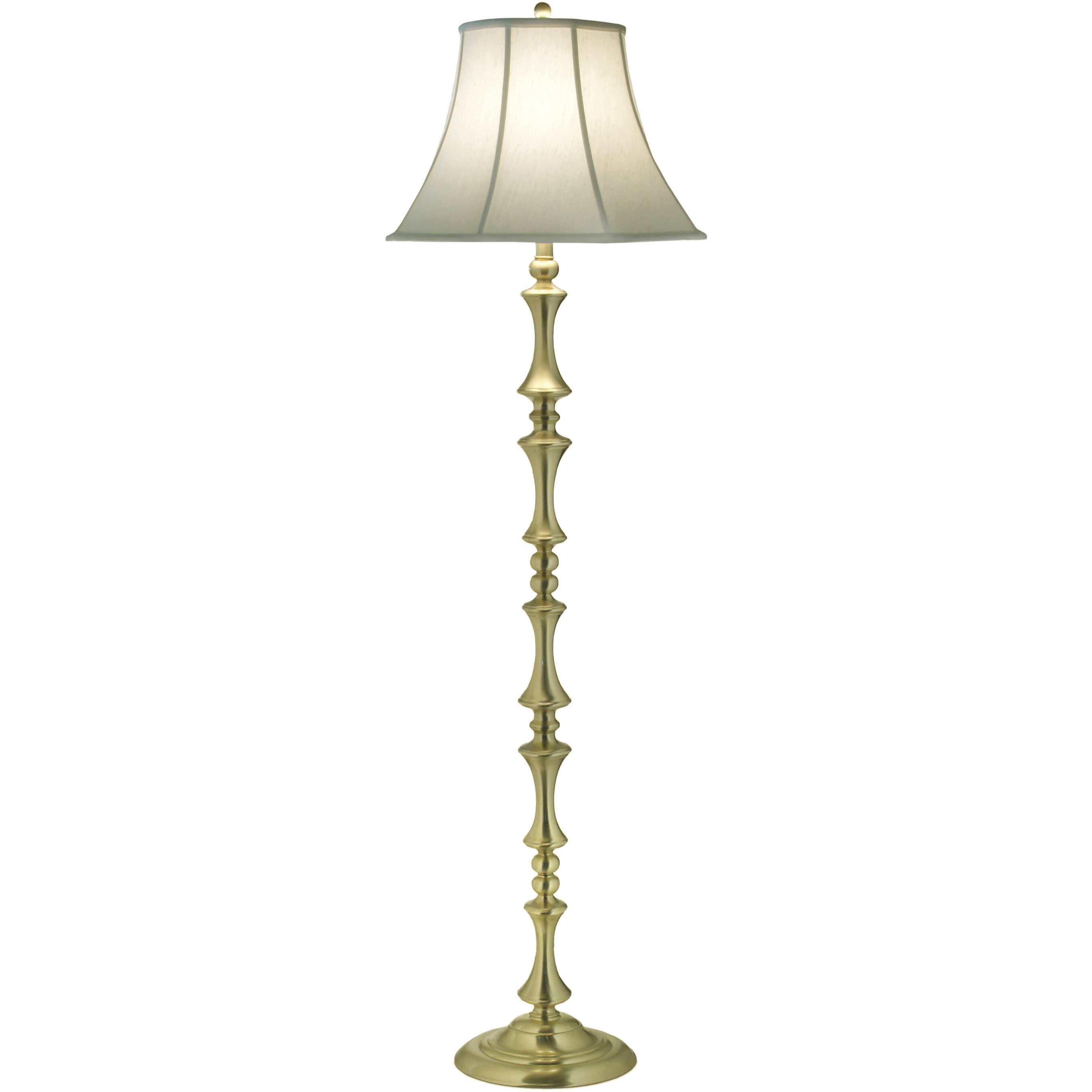 Ellie 64 inch 150.00 watt Satin Brass Floor Lamp Portable Light