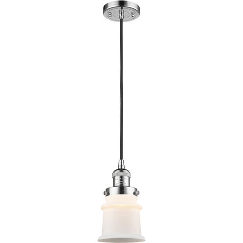 Franklin Restoration Canton 1 Light 6.5 inch Matte Black Mini Pendant Ceiling Light in Incandescent, Seedy, Franklin Restoration