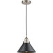Edison Briarcliff LED 10 inch Brushed Satin Nickel Mini Pendant Ceiling Light