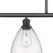 Ballston Ballston Dome 4 Light 48 inch Oil Rubbed Bronze Island Light Ceiling Light in Seedy Glass