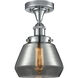 Fulton 1 Light 6.5 inch Polished Chrome Semi-Flush Mount Ceiling Light