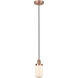 Edison Dover LED 5 inch Antique Copper Mini Pendant Ceiling Light