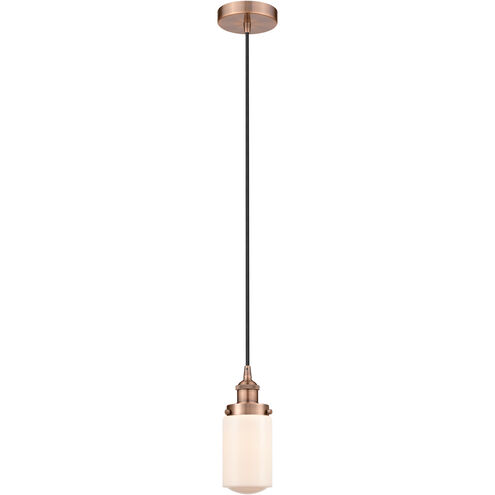 Edison Dover LED 5 inch Antique Copper Mini Pendant Ceiling Light