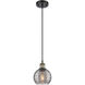 Ballston Athens Deco Swirl 1 Light 5.88 inch Black Antique Brass Cord Hung Mini Pendant Ceiling Light