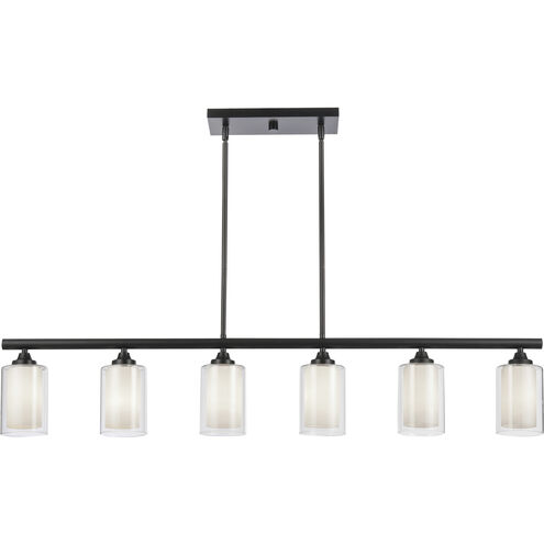 Auralume Fairbank LED 48 inch Matte Black Island Light Ceiling Light