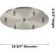 Custom Cord White Multi Port Canopy, Round