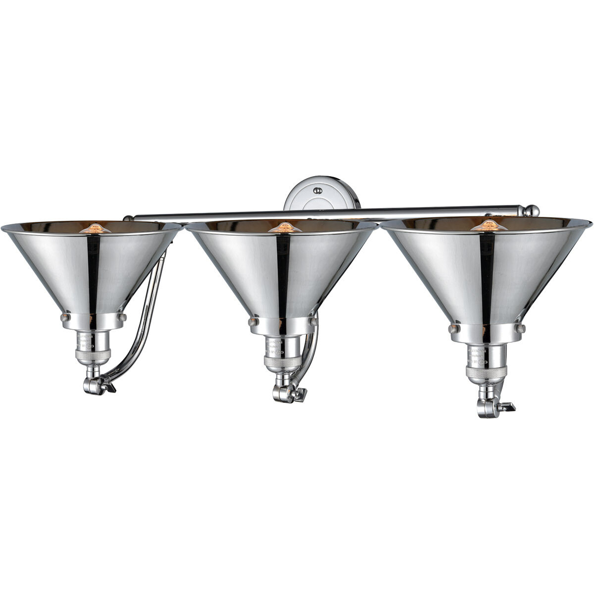 Franklin Restoration Briarcliff LED 28 inch Polished Chrome Bath Vanity Light Wall Light, Franklin Restoration