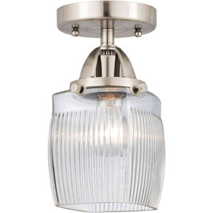 Nouveau 2 Colton LED 6 inch Brushed Satin Nickel Semi-Flush Mount Ceiling Light