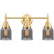 Caden 3 Light 23 inch Satin Gold Bath Vanity Light Wall Light