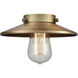Franklin Restoration Railroad 1 Light 8 inch Brushed Brass Mini Pendant Ceiling Light in Incandescent, Franklin Restoration
