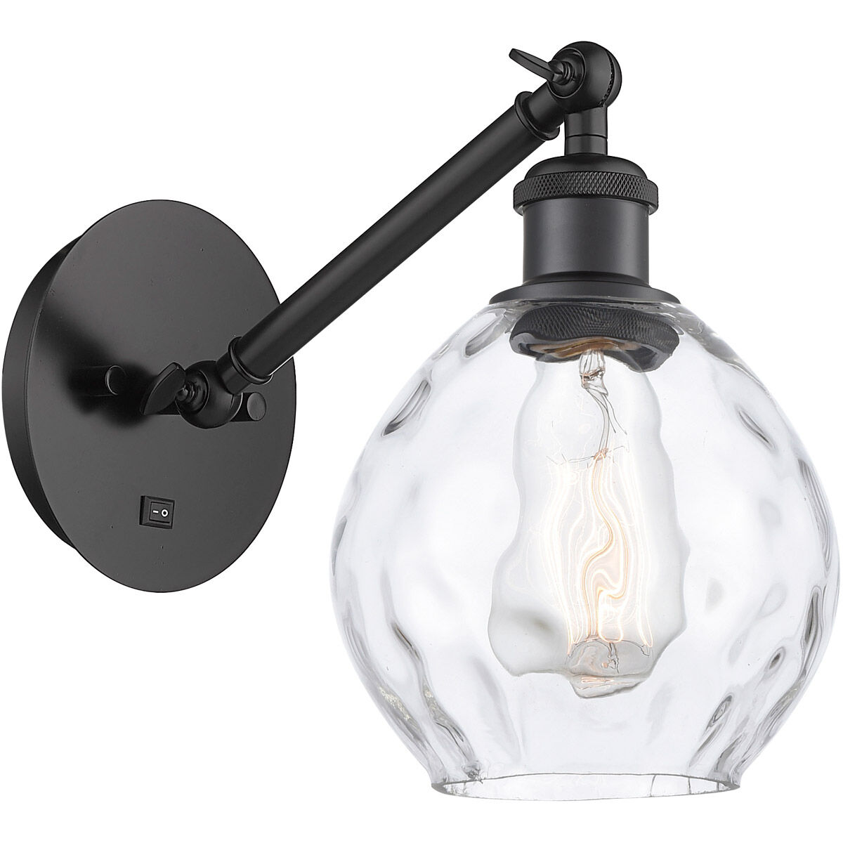 Ballston Waverly 1 Light 6 inch Matte Black Sconce Wall Light