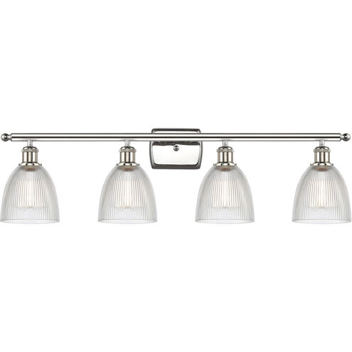 Ballston Castile LED 36 inch Polished Nickel Bath Vanity Light Wall Light in Clear Glass, Ballston