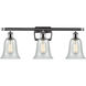 Ballston Hanover LED 26 inch Polished Chrome Bath Vanity Light Wall Light in Fishnet Glass, Ballston