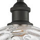Edison Athens Water Glass 1 Light 10 inch Oil Rubbed Bronze Semi-Flush Mount Ceiling Light