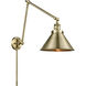 Briarcliff 30 inch 100 watt Antique Brass Swing Arm Wall Light, Franklin Restoration