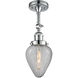 Franklin Restoration Geneseo LED 7 inch Polished Chrome Semi-Flush Mount Ceiling Light, Franklin Restoration