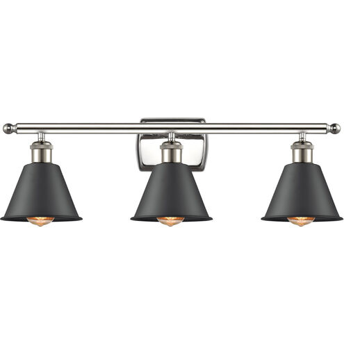 Ballston Smithfield 3 Light 26 inch Polished Nickel Bath Vanity Light Wall Light