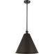 Ballston Cone 1 Light 16 inch Oil Rubbed Bronze Pendant Ceiling Light