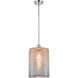 Ballston Large Cobbleskill 1 Light 9 inch Polished Chrome Pendant Ceiling Light in Mercury Glass, Ballston