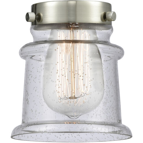 Franklin Restoration Canton LED 6 inch Black Antique Brass Mini Pendant Ceiling Light in Seedy