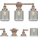 Stanton 3 Light 24 inch Antique Copper Bath Vanity Light Wall Light